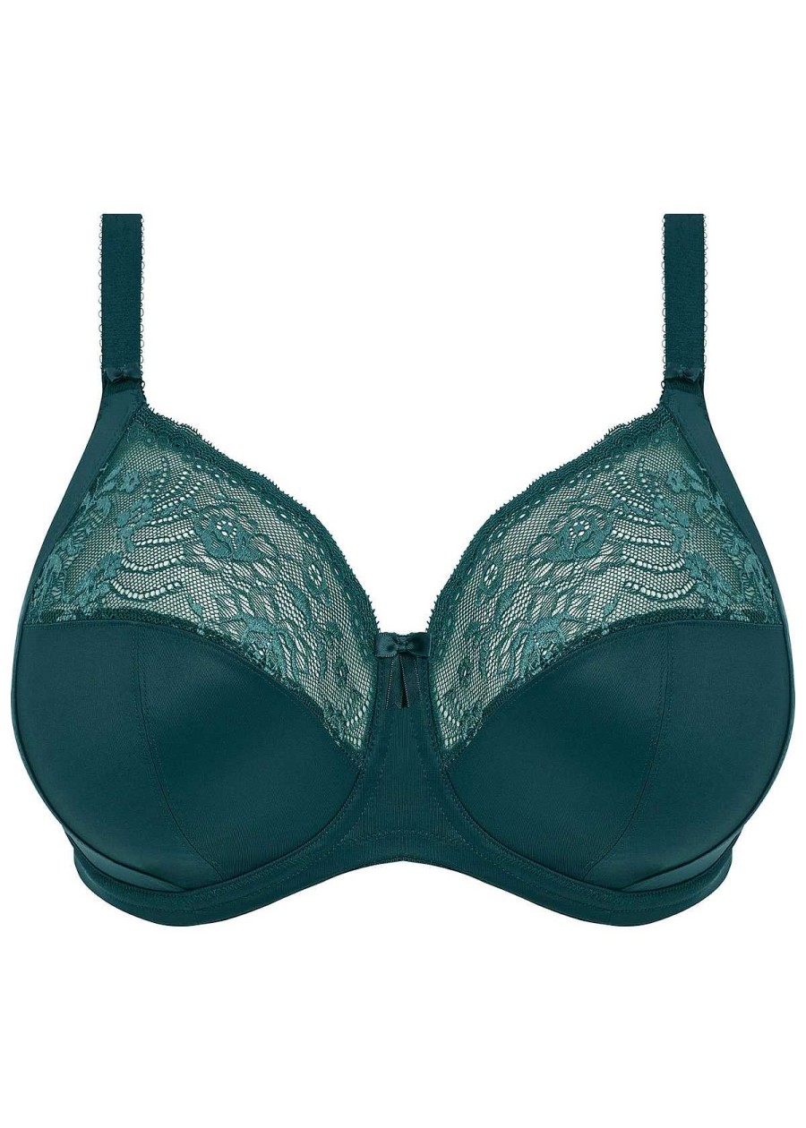 Lingerie Elomi Gestreepte Bh'S | Bh Met Stretchband Diep Blauwgroen