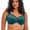 Lingerie Elomi Gestreepte Bh'S | Bh Met Stretchband Diep Blauwgroen