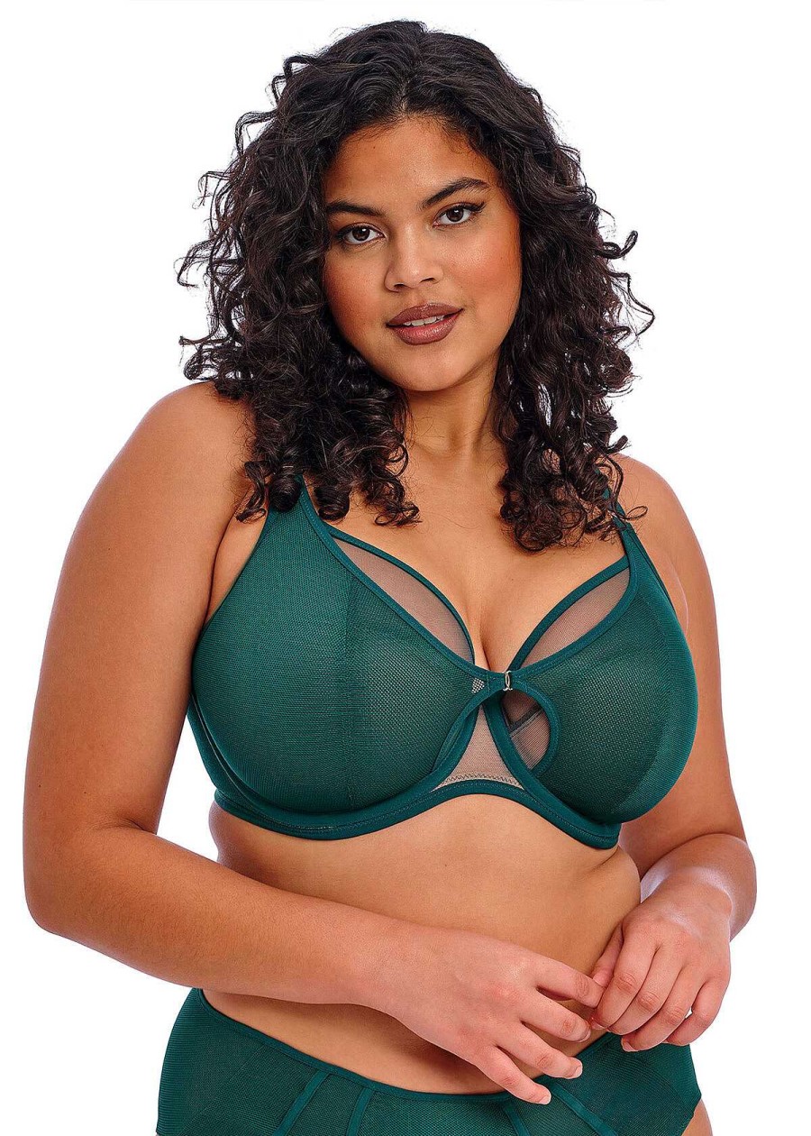 Lingerie Elomi Plunge Bh'S | Plunge Bh Diep Blauwgroen