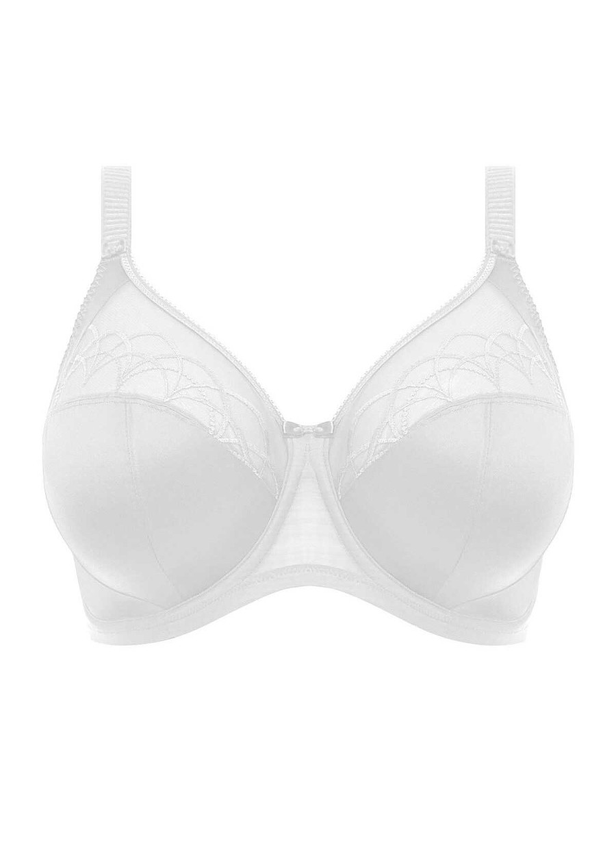 Lingerie Elomi Gestreepte Bh'S | Gestreepte Bh Met Volledige Cup Wit