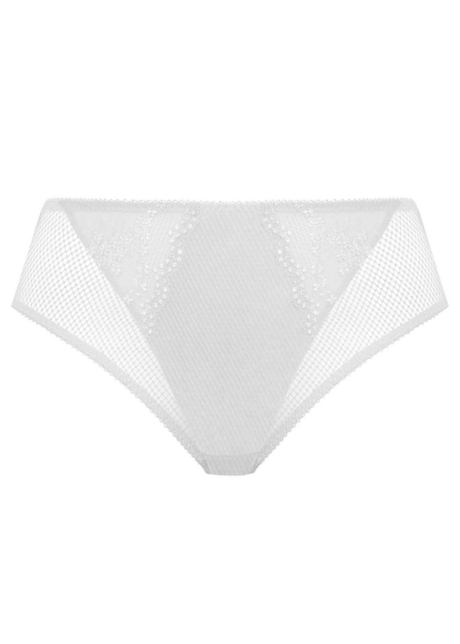 Lingerie Elomi Slips | Slip Met Hoge Pijpen Wit