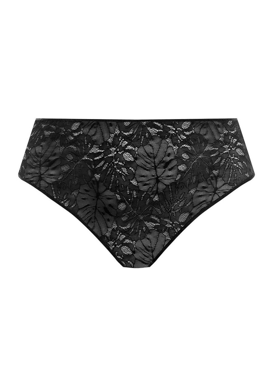 Lingerie Elomi Slips | Slip Met Hoge Pijpen Zwart