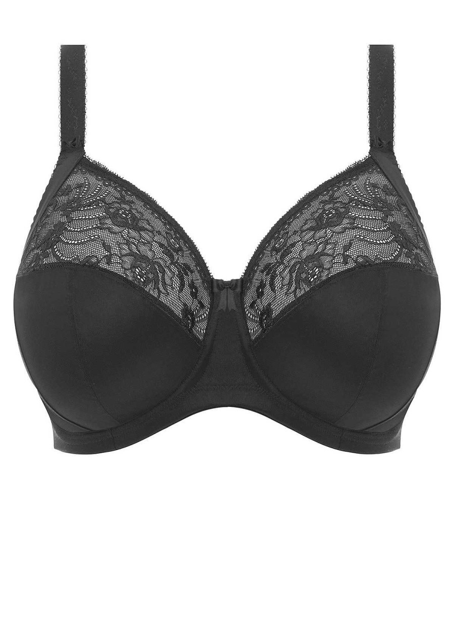 Lingerie Elomi Gestreepte Bh'S | Bh Met Stretchband Zwart