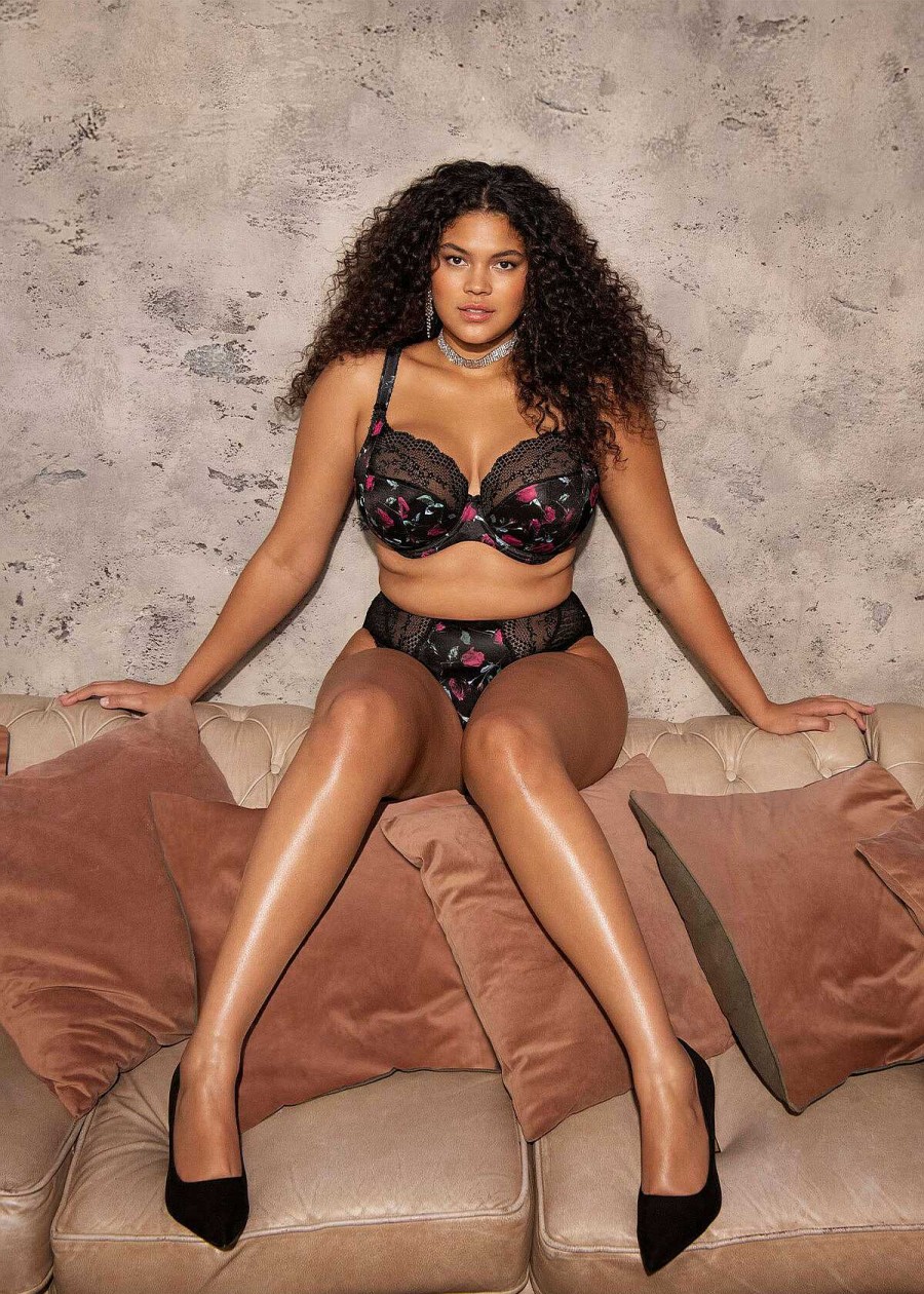 Lingerie Elomi Plunge Bh'S | Stretch-Plunge-Bh Rock N Rose