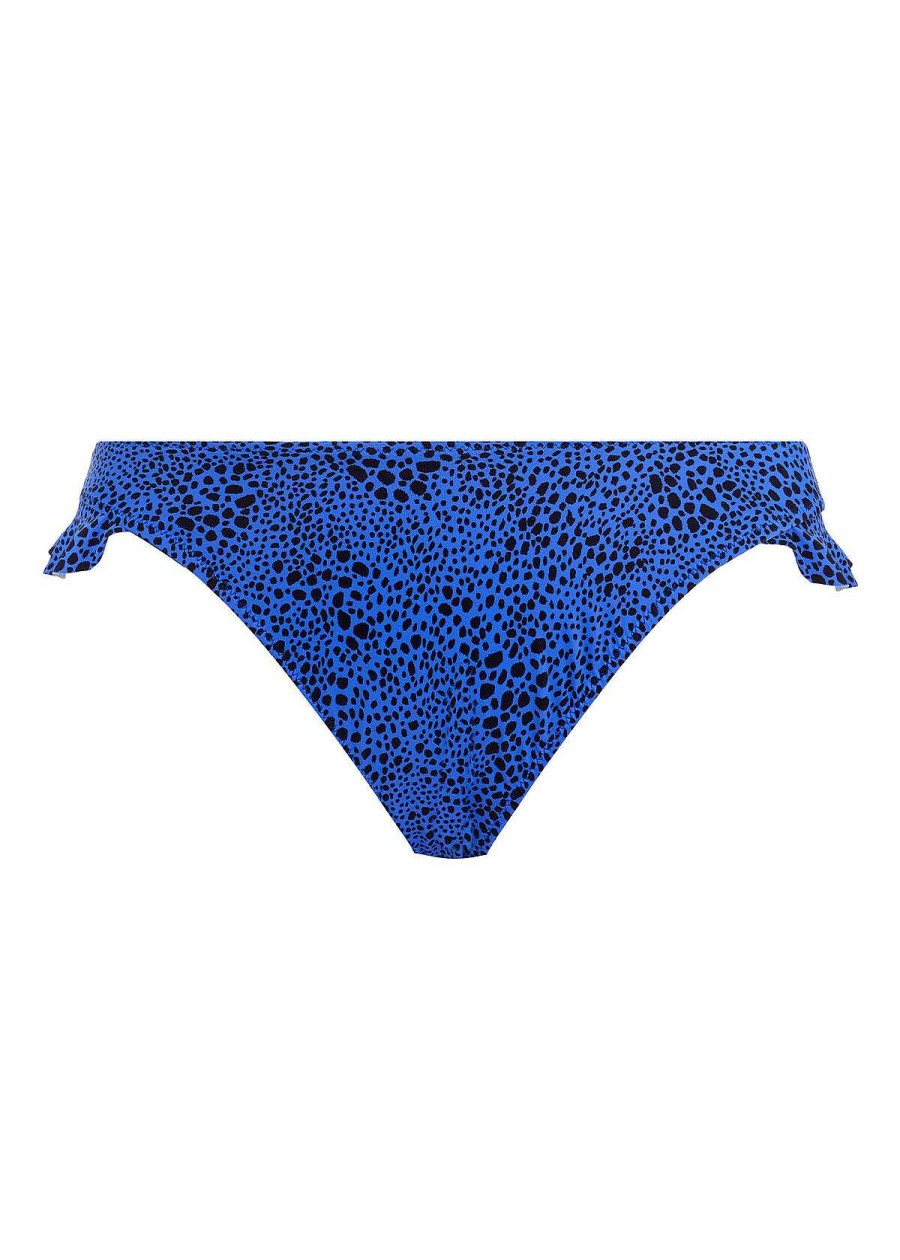 Badkleding Elomi | Bikinibroekje Met Hoge Pijpen Blauw