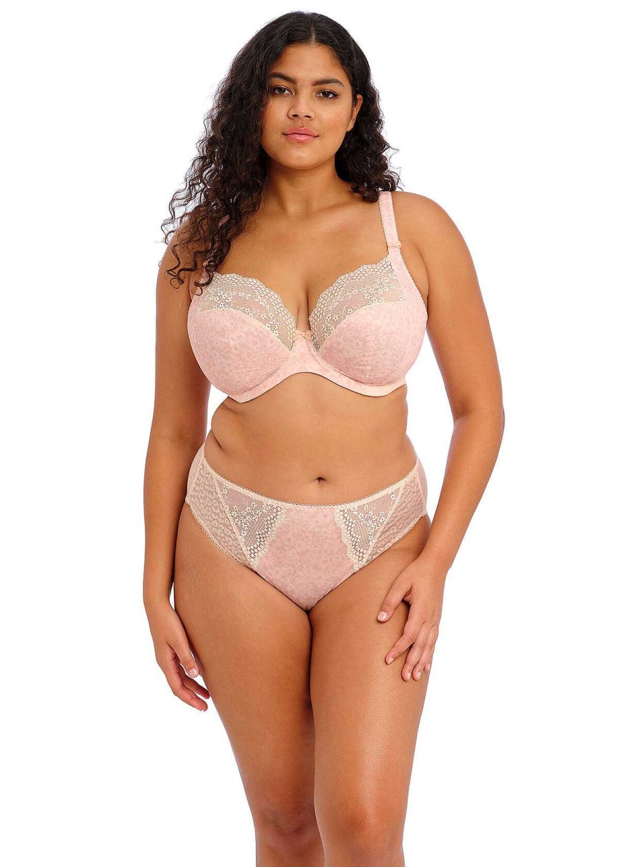 Lingerie Elomi Slips | Slip Met Hoge Pijpen Bleke Blos