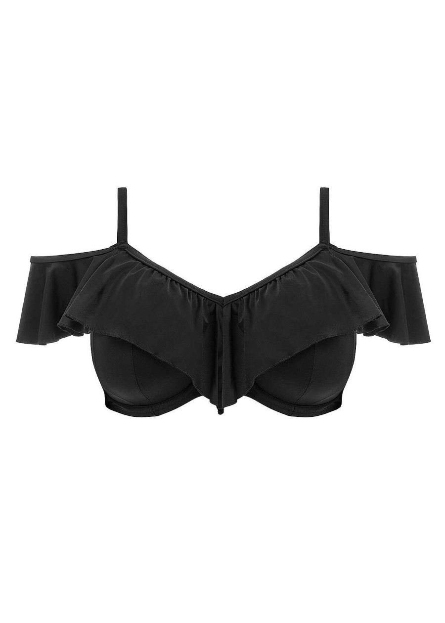 Badkleding Elomi | Bardot-Bikinitop Zwart