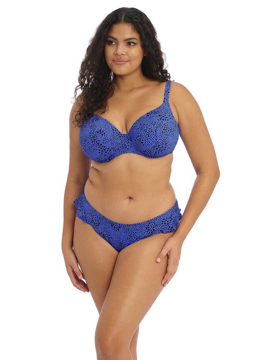 Badkleding Elomi | Diepuitgesneden Bikinitop Blauw