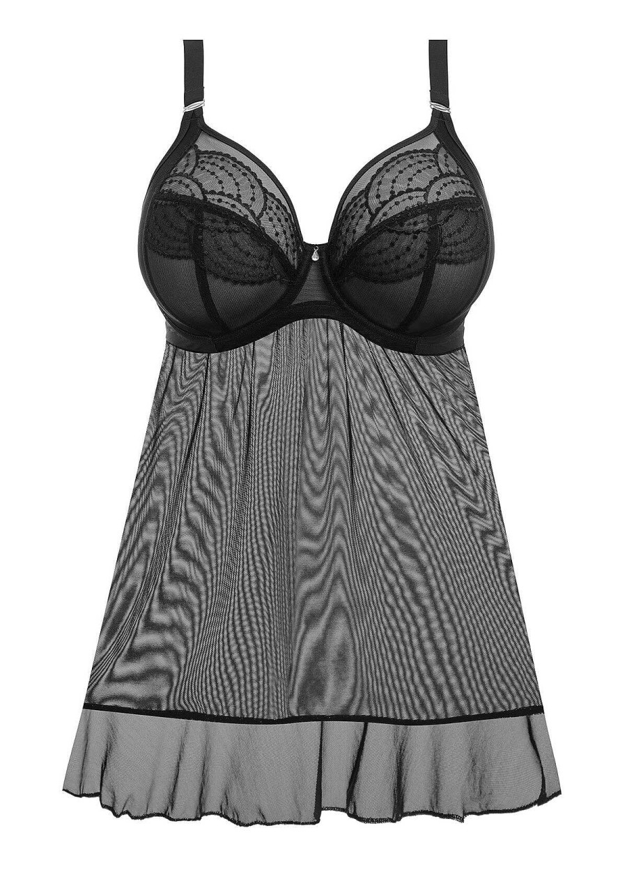 Lingerie Elomi Basken & Babydolls | Pop Zwart